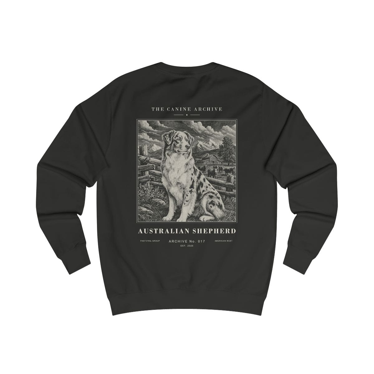 Australian Shepherd Archive Sweatshirt · Jet Black / S