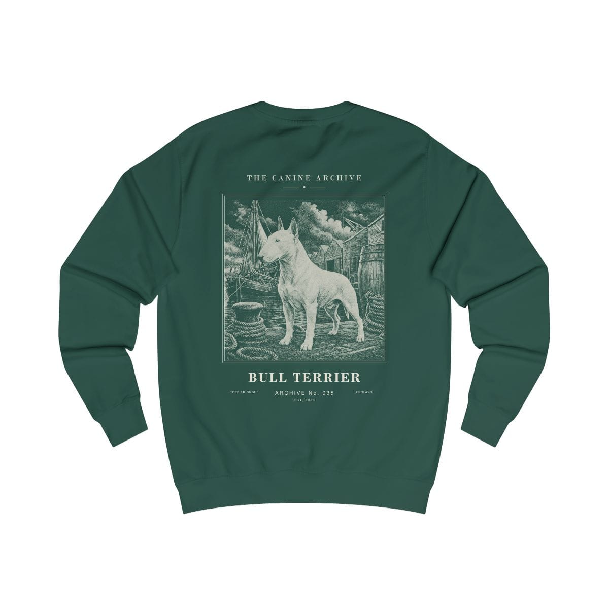 Bull Terrier Archive Sweatshirt in Bottle Green