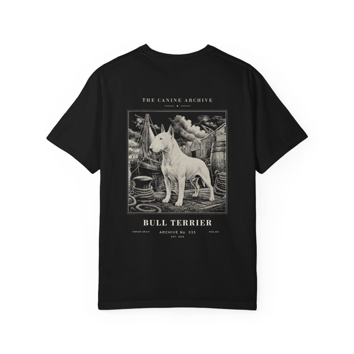 Bull Terrier Archive Tee in Black