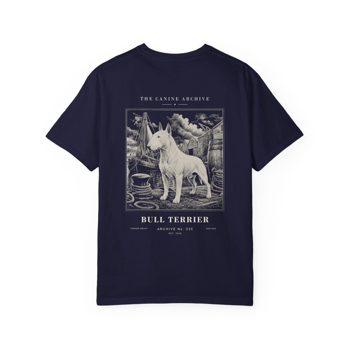 Bull Terrier Archive Tee in True Navy