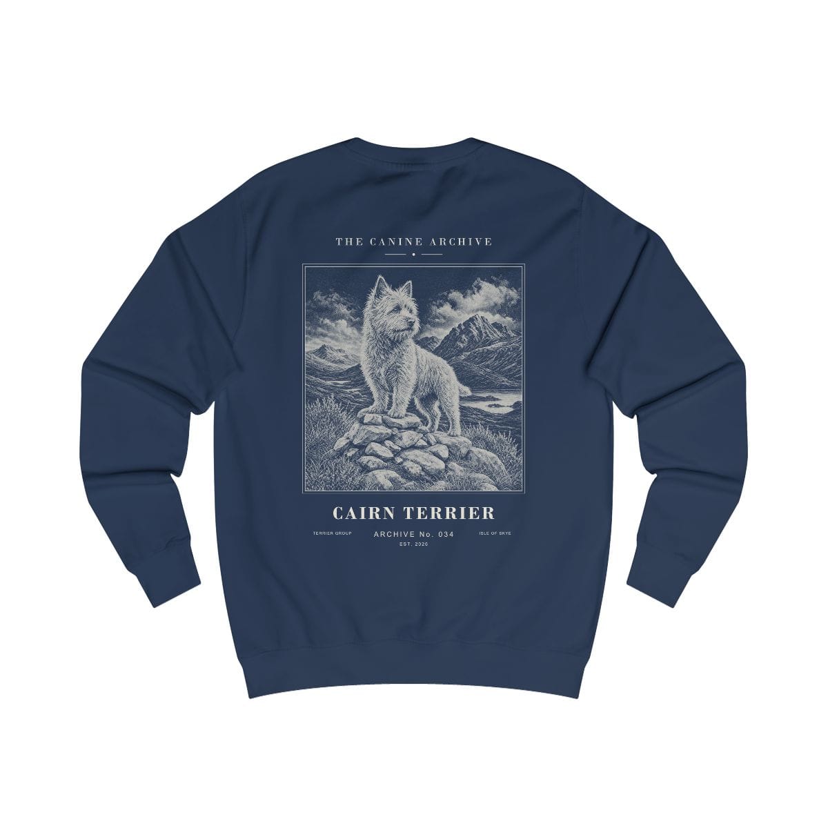 Cairn Terrier Archive Sweatshirt in Oxford Navy