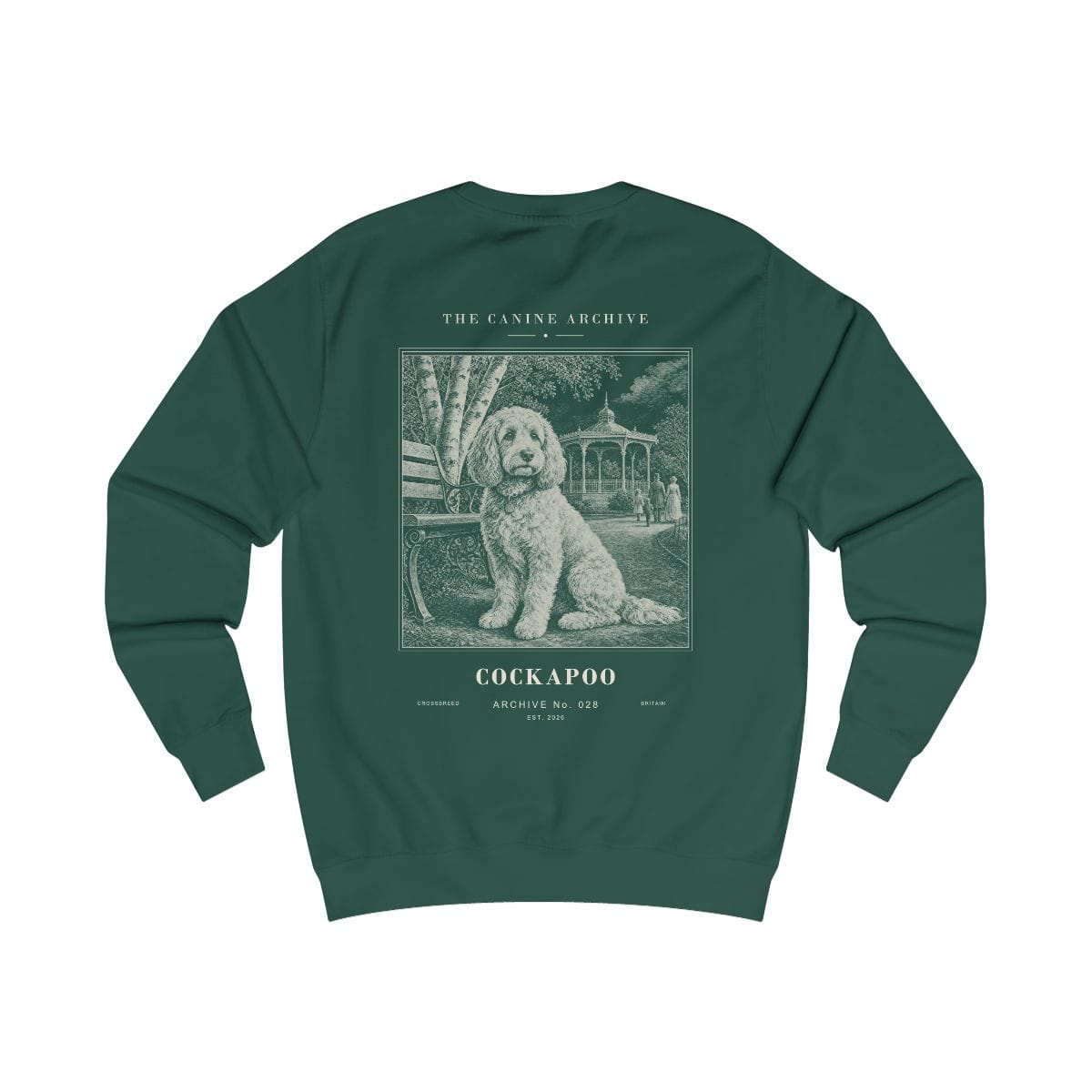 Cockapoo Archive Sweatshirt in Bottle Green