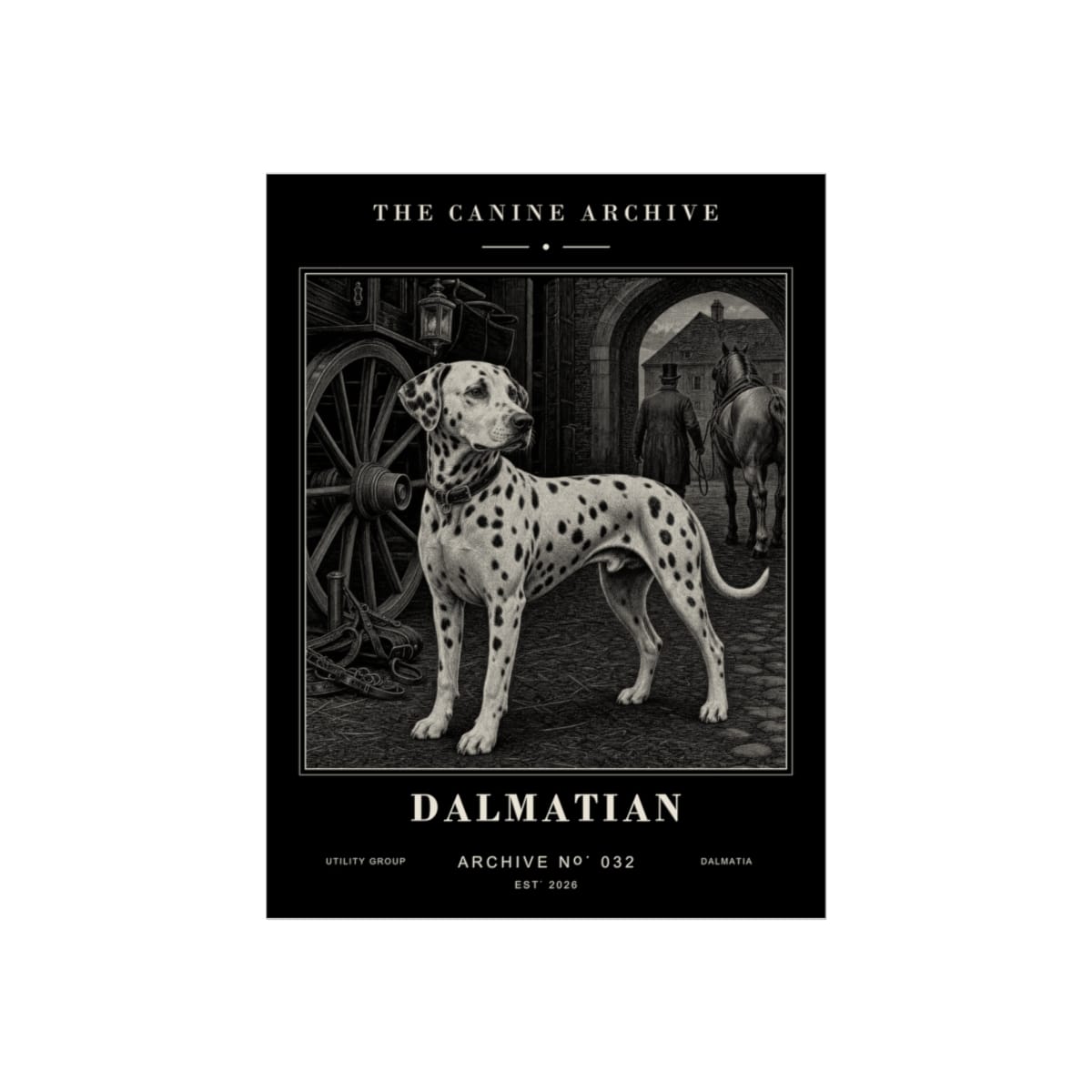 Dalmatian Archive Print · 12 x 16