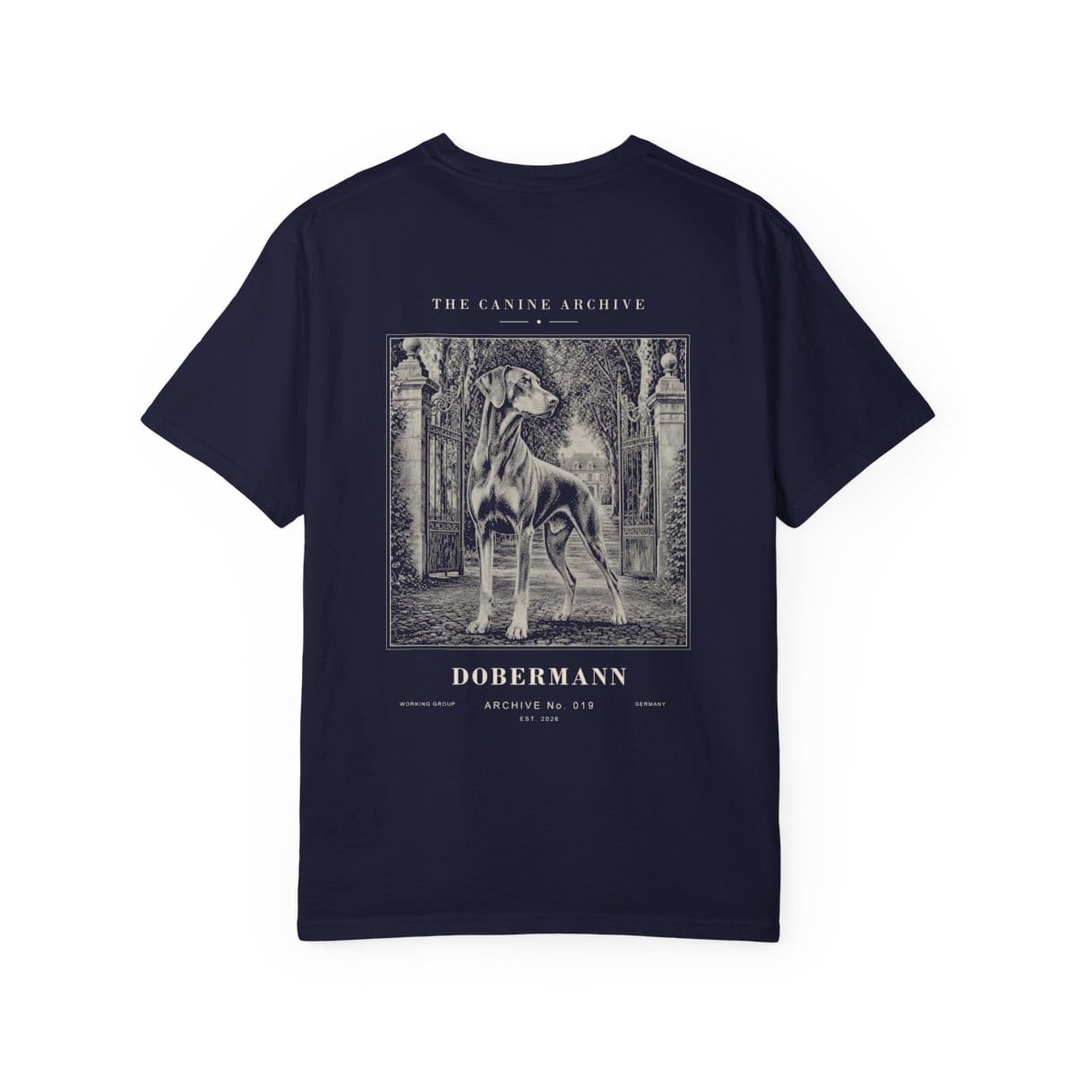 Dobermann Archive Tee in True Navy