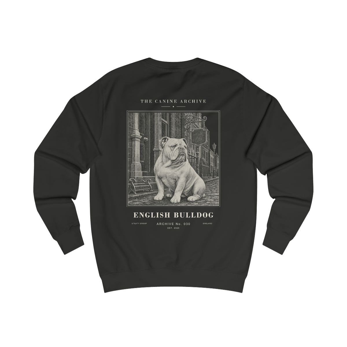 English Bulldog Archive Sweatshirt · Jet Black / S