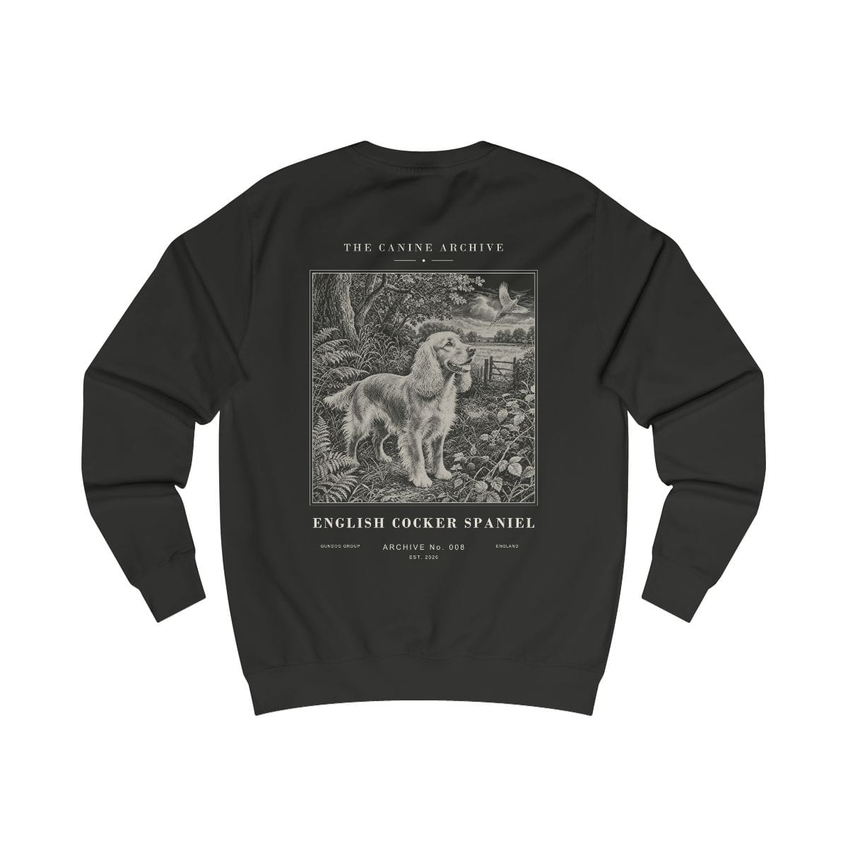 English Cocker Spaniel Archive Sweatshirt · Jet Black / S