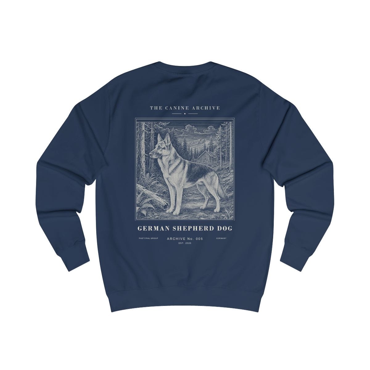 German Shepherd Dog Archive Sweatshirt in Oxford Navy