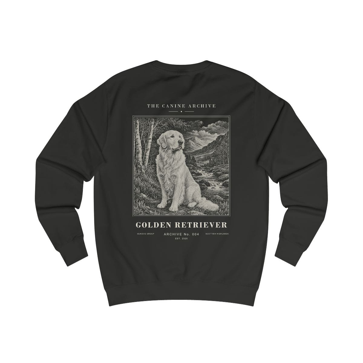 Golden Retriever Archive Sweatshirt · Jet Black / S