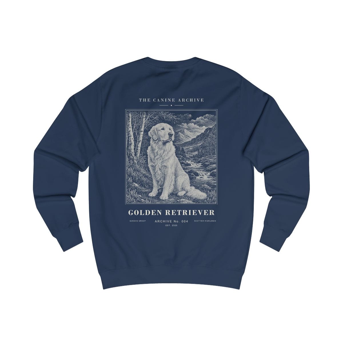 Golden Retriever Archive Sweatshirt in Oxford Navy