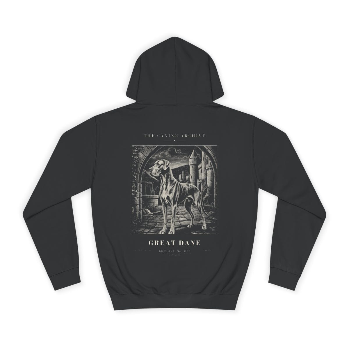 Great Dane Archive Hoodie in Jet Black