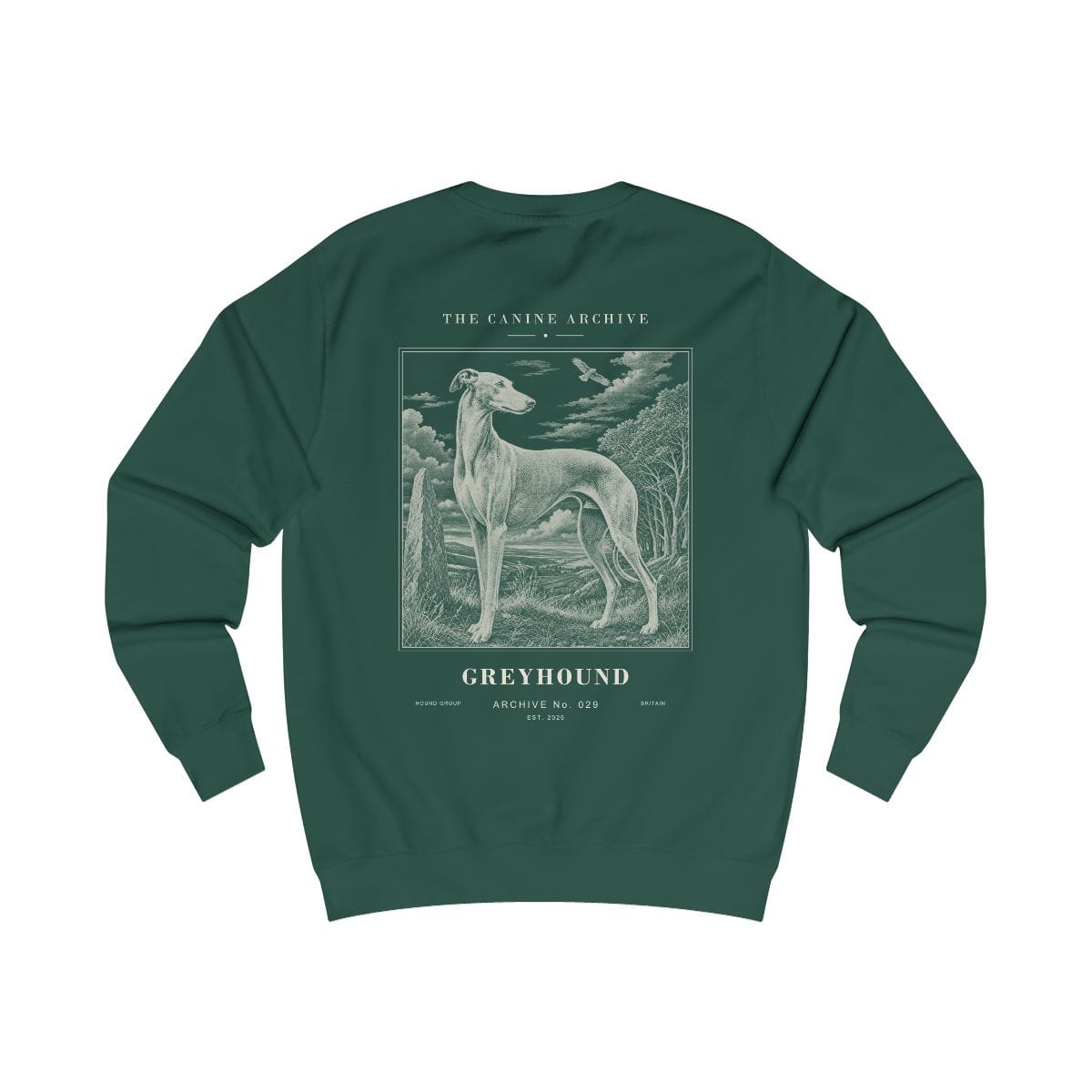 Greyhound Archive Sweatshirt in Bottle Green