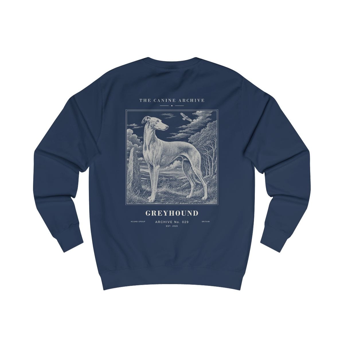 Greyhound Archive Sweatshirt in Oxford Navy