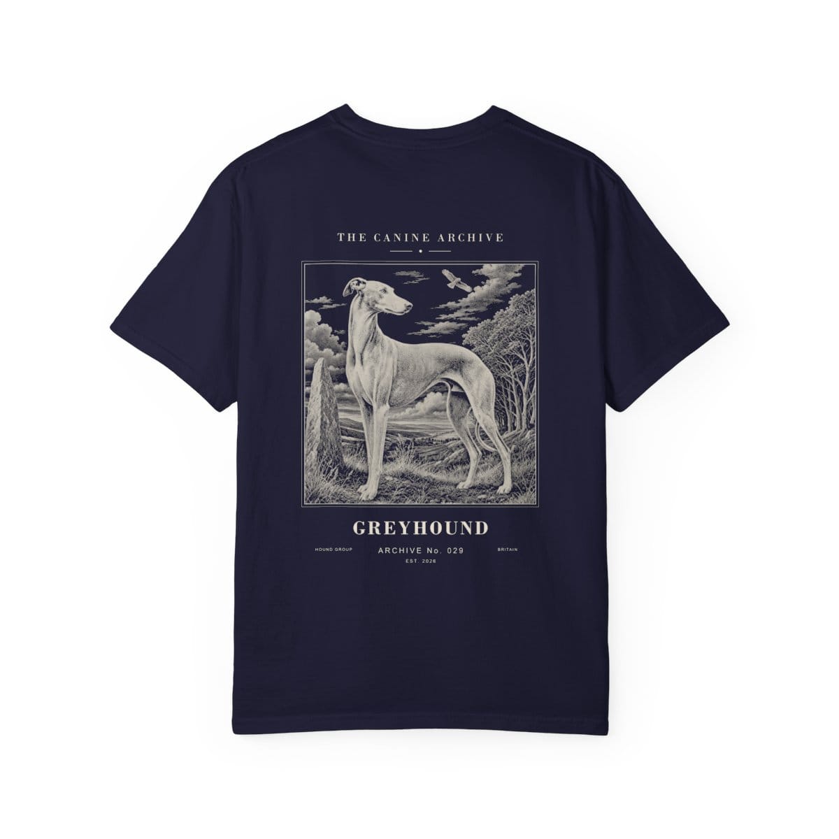 Greyhound Archive Tee in True Navy