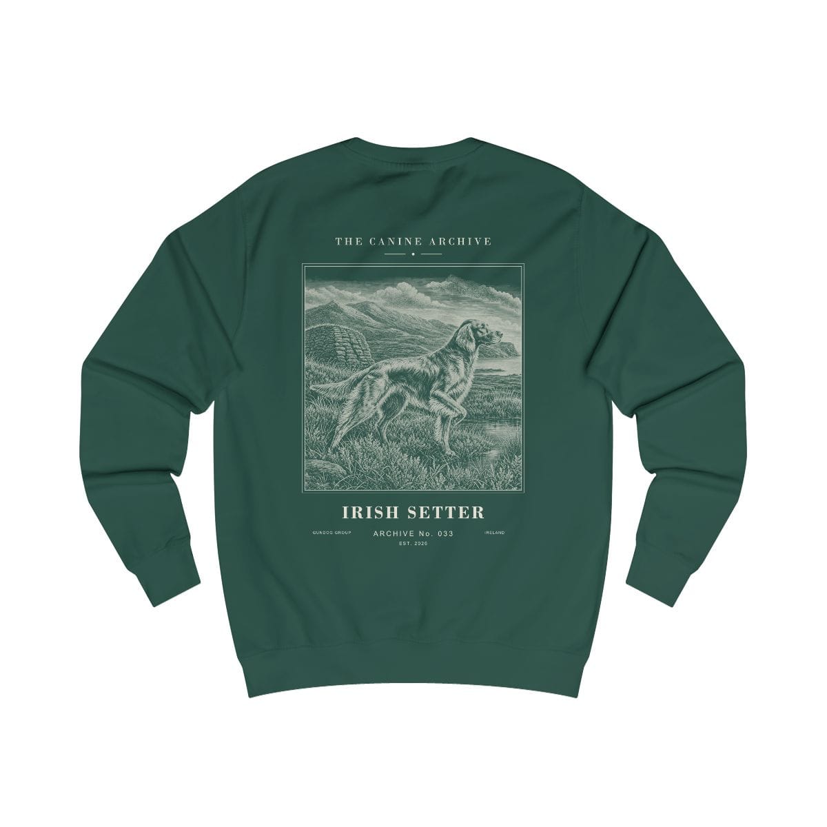 Irish Setter Archive Sweatshirt in Bottle Green