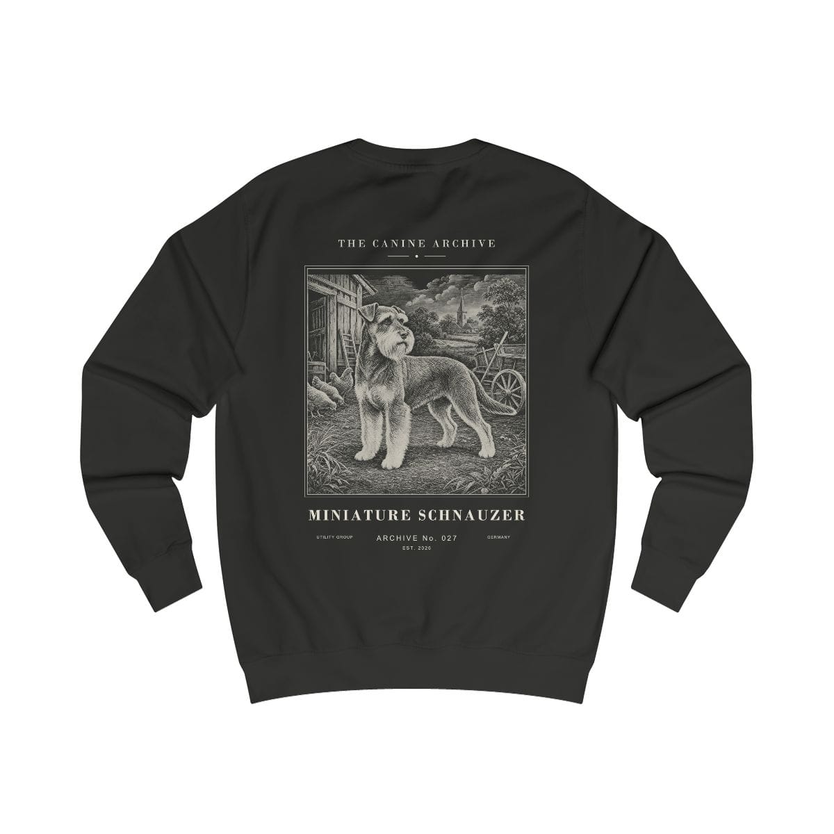 Miniature Schnauzer Archive Sweatshirt · Jet Black / S