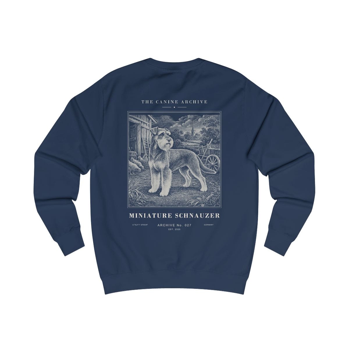 Miniature Schnauzer Archive Sweatshirt in Oxford Navy