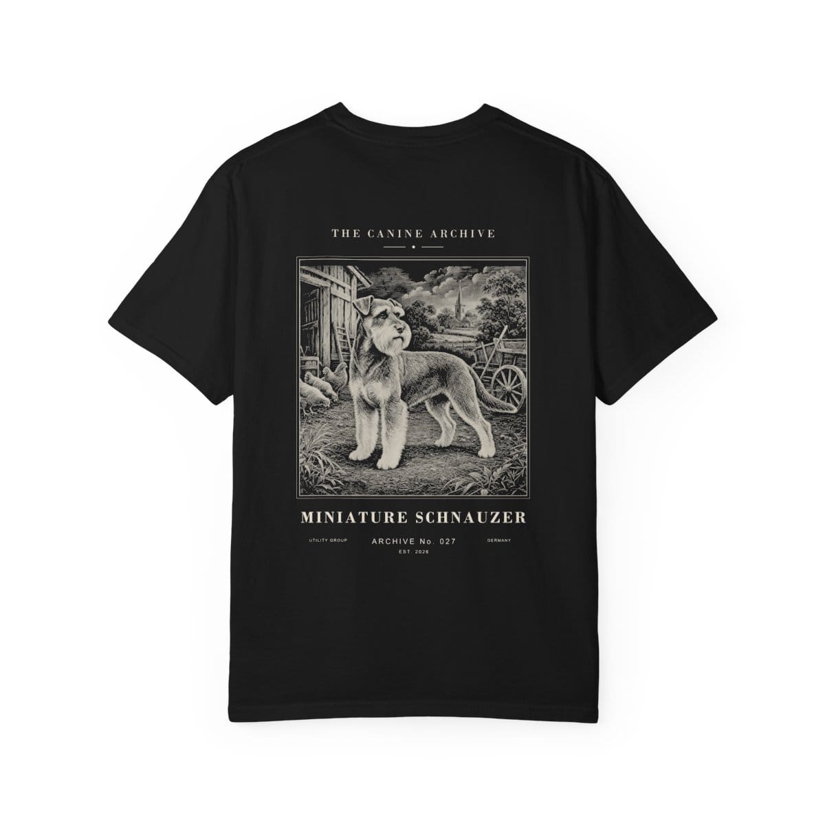 Miniature Schnauzer Archive Tee in Black