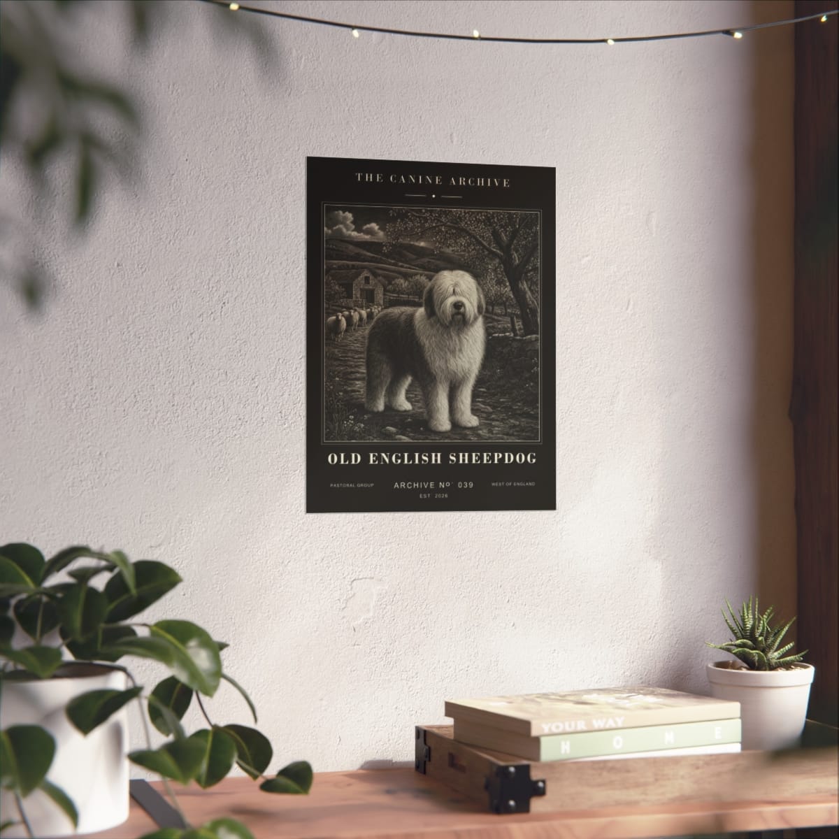 Old English Sheepdog Archive Print photograph 3