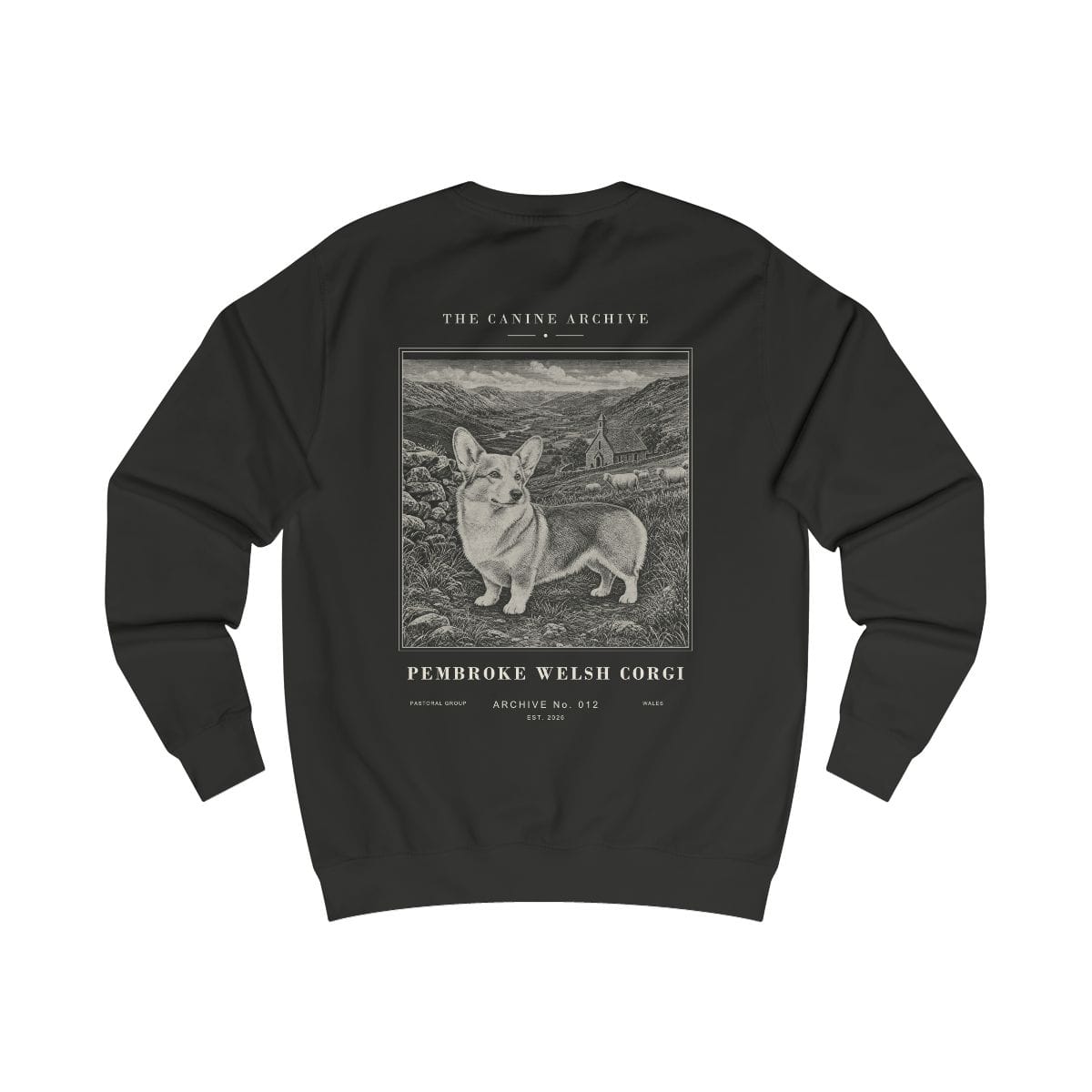 Pembroke Welsh Corgi Archive Sweatshirt · Jet Black / S