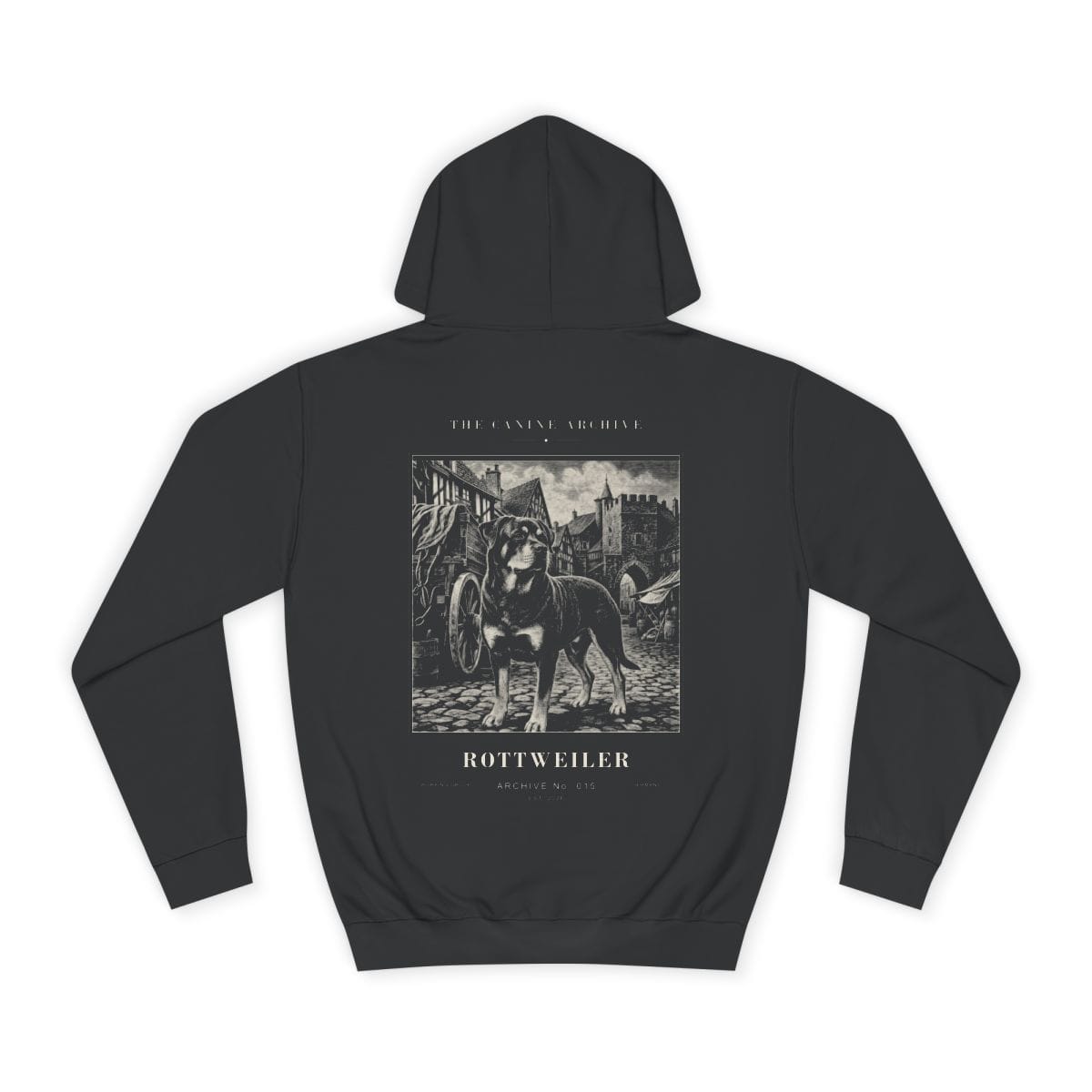 Rottweiler Archive Hoodie in Jet Black