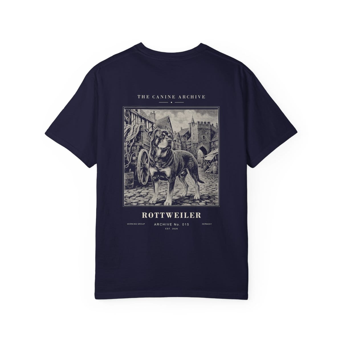 Rottweiler Archive Tee in True Navy