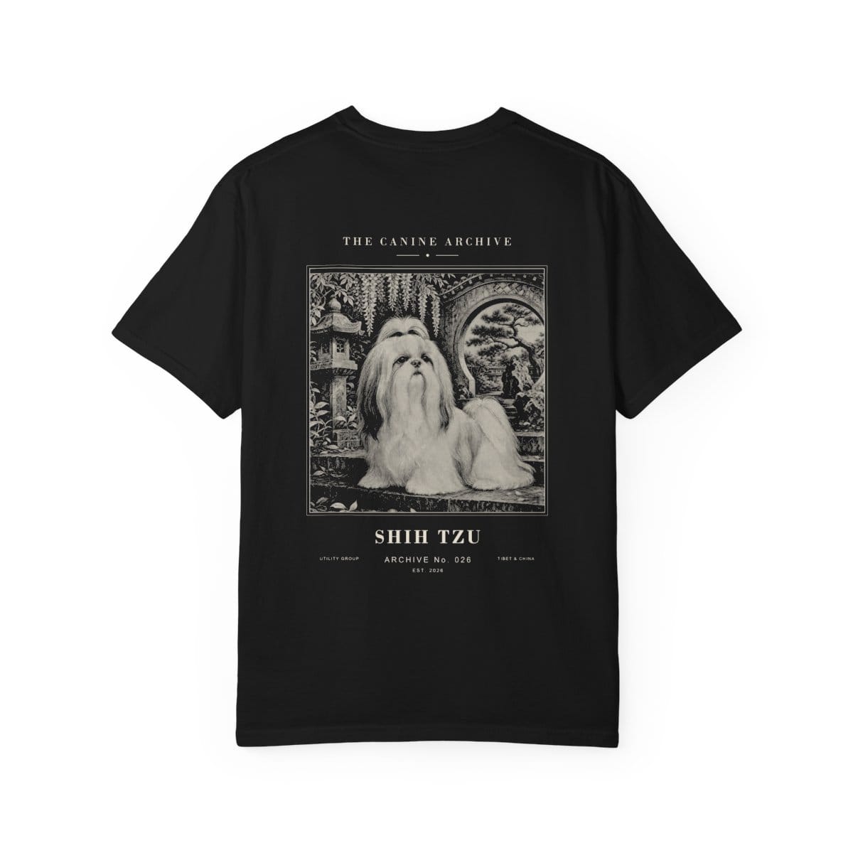Shih Tzu Archive Tee in Black