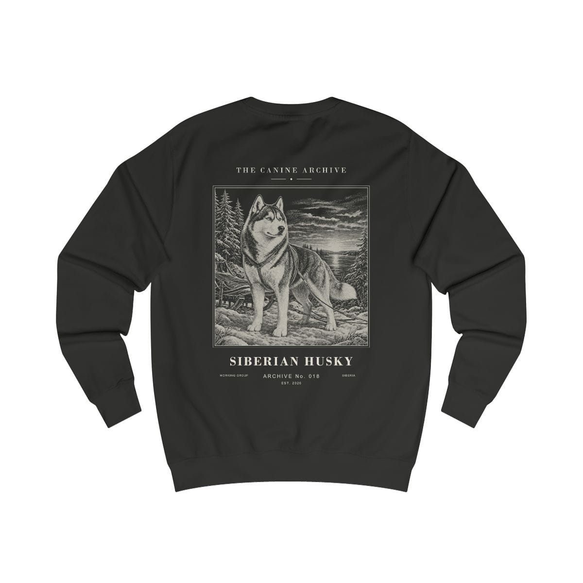 Siberian Husky Archive Sweatshirt · Jet Black / S