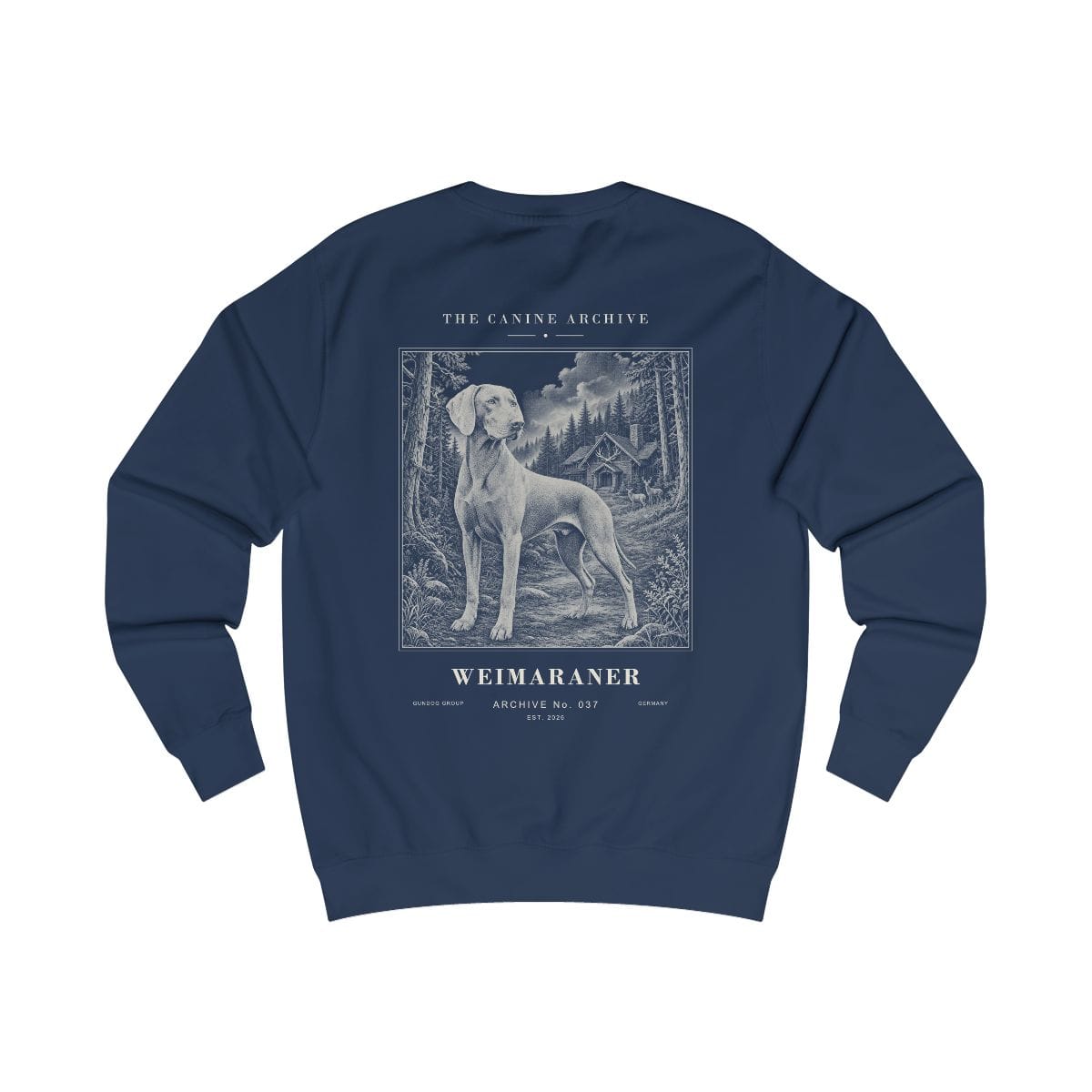 Weimaraner Archive Sweatshirt in Oxford Navy
