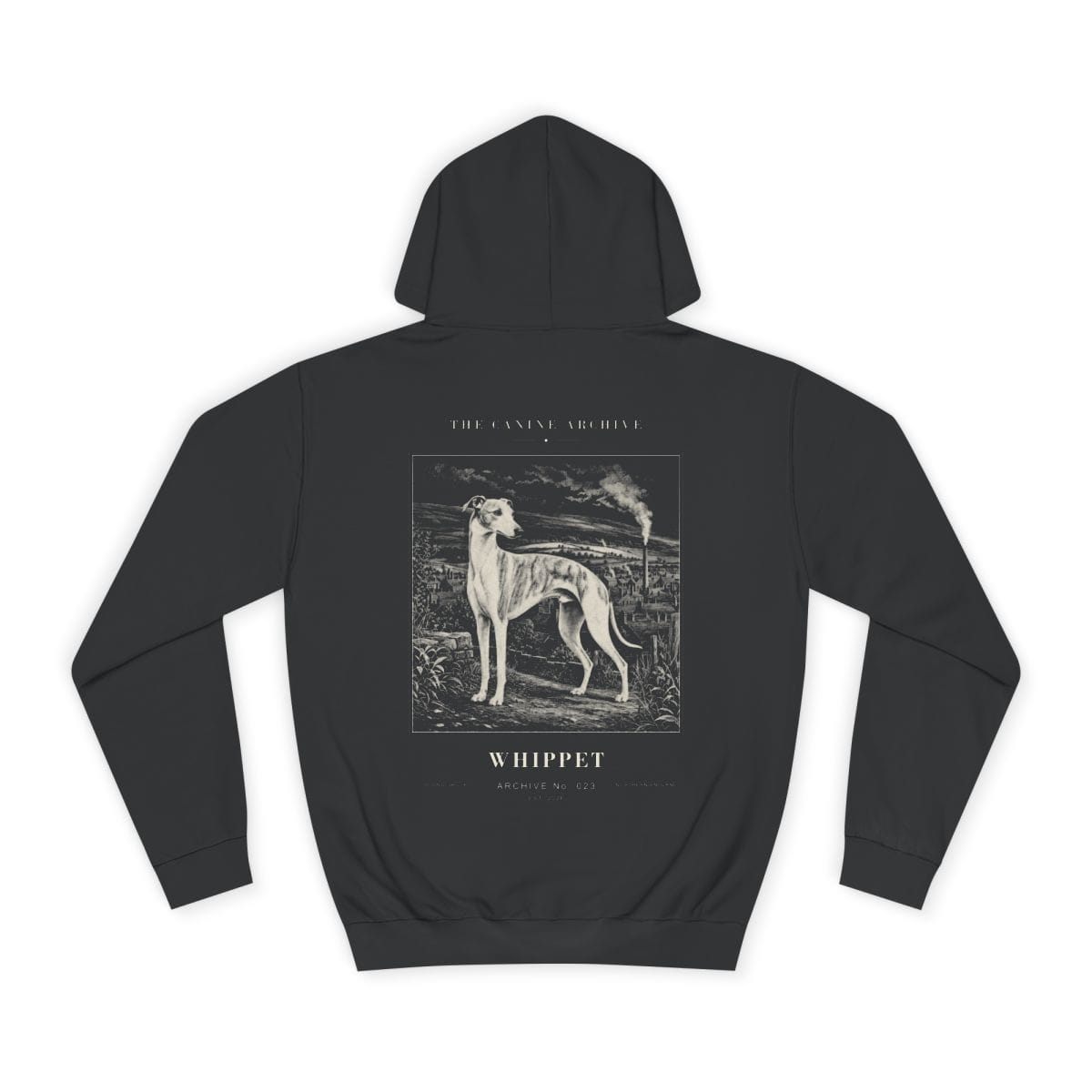 Whippet Archive Hoodie in Jet Black