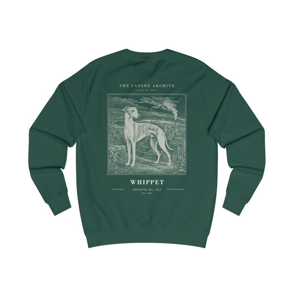 Whippet Archive Sweatshirt in Bottle Green