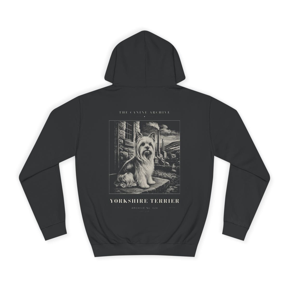 Yorkshire Terrier Archive Hoodie in Jet Black