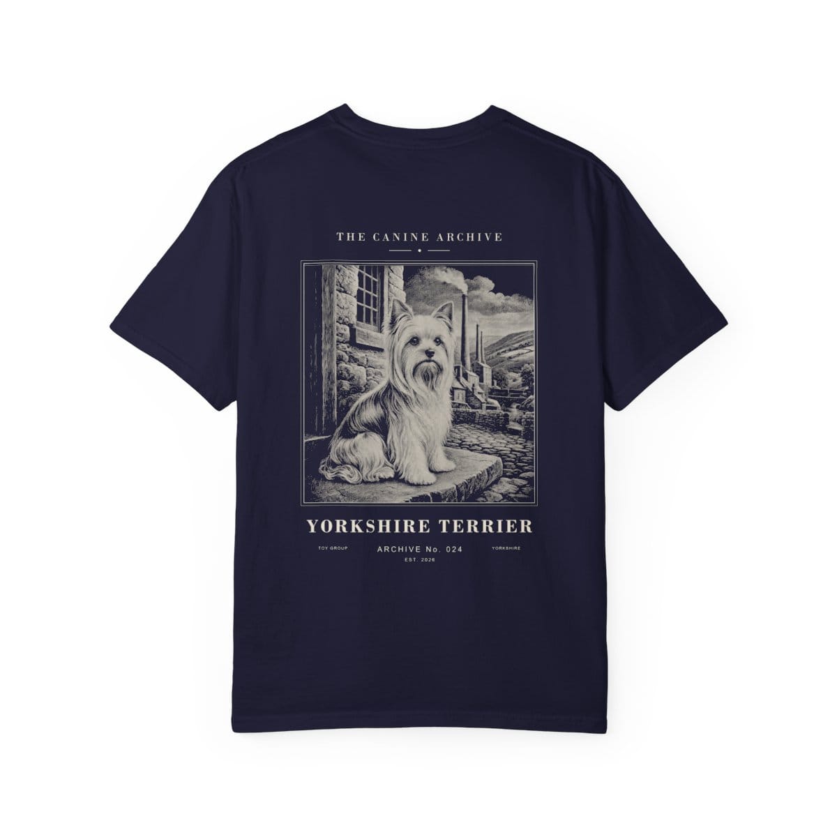 Yorkshire Terrier Archive Tee in True Navy