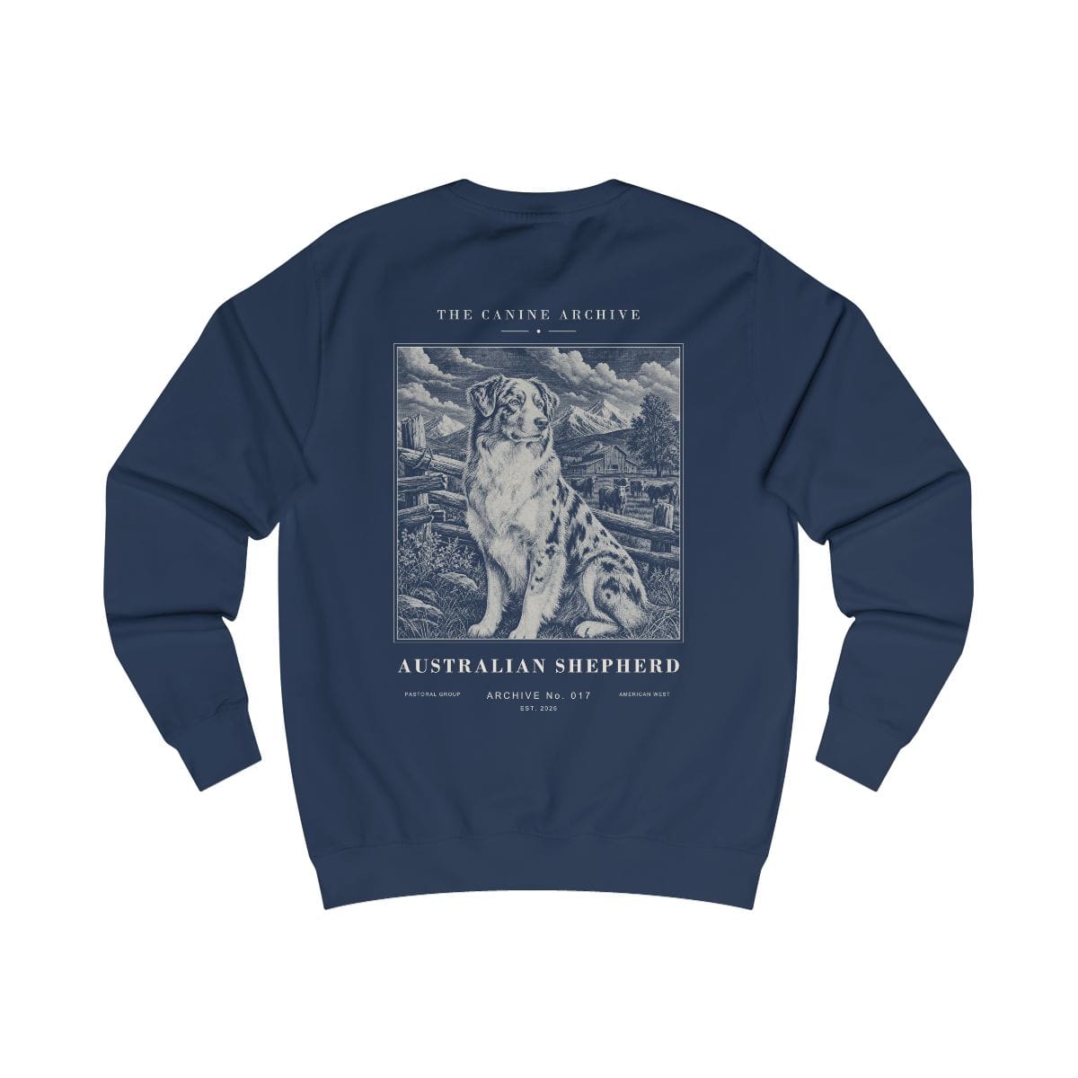 Australian Shepherd Archive Sweatshirt in Oxford Navy