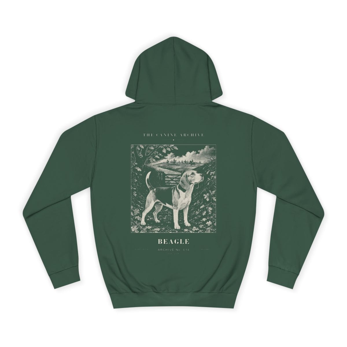 Beagle Archive Hoodie in Bottle Green