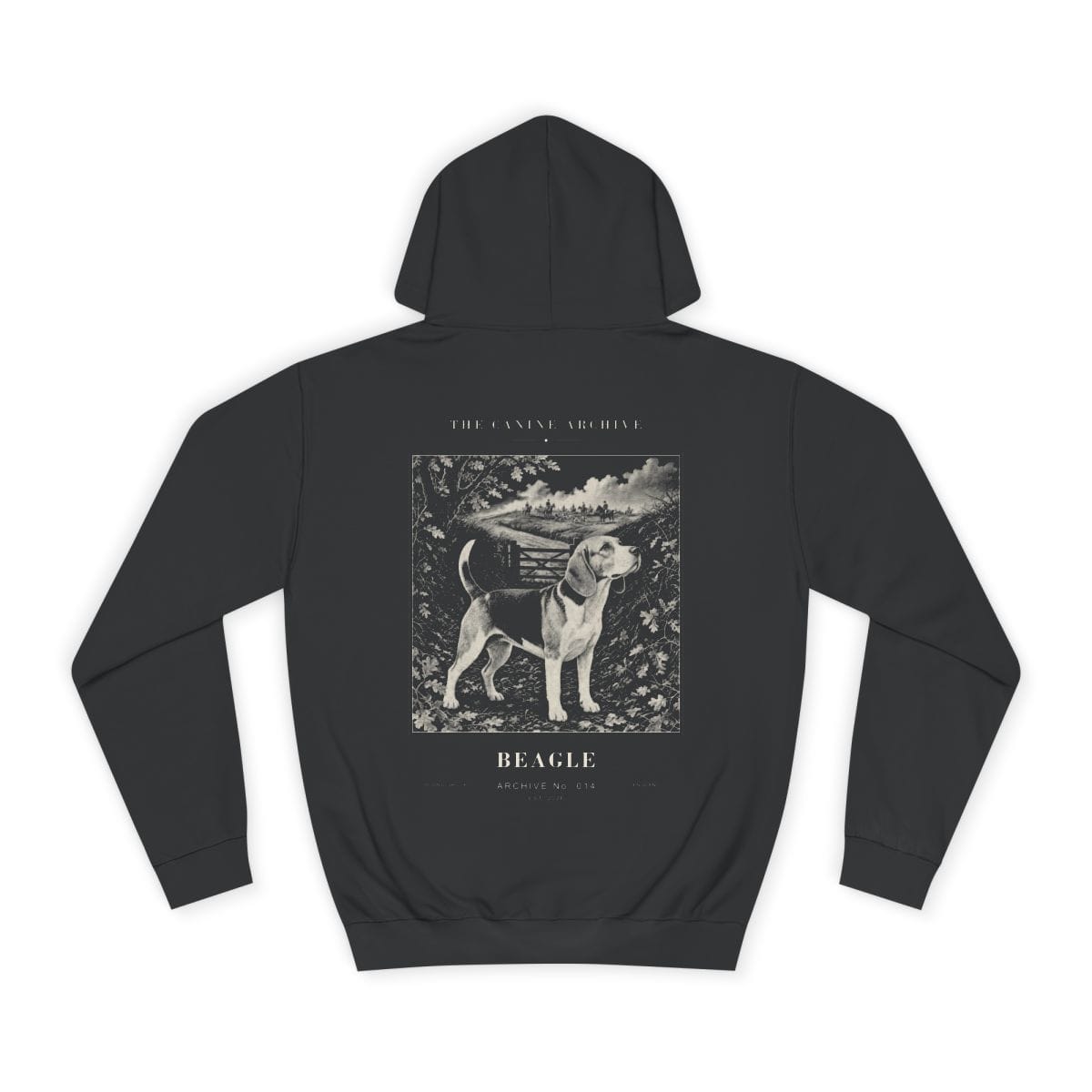 Beagle Archive Hoodie in Jet Black