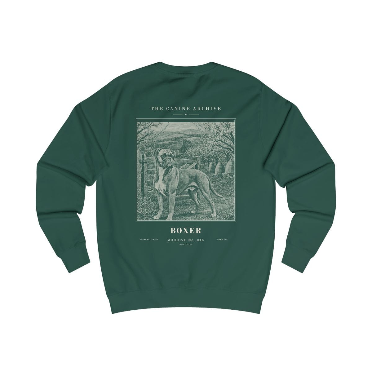 Boxer Archive Sweatshirt in Bottle Green