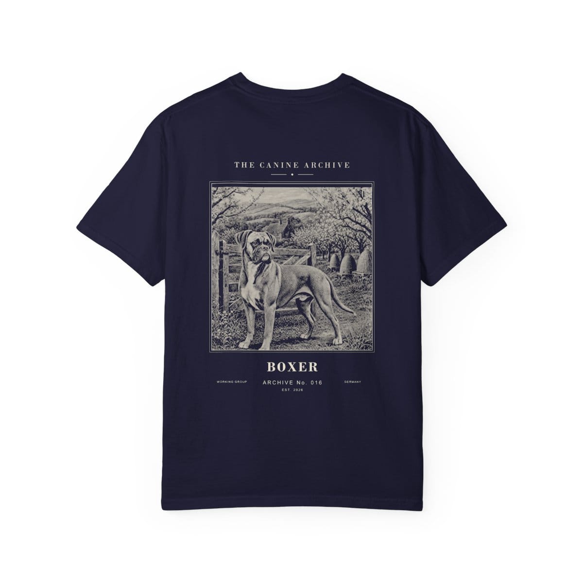 Boxer Archive Tee in True Navy