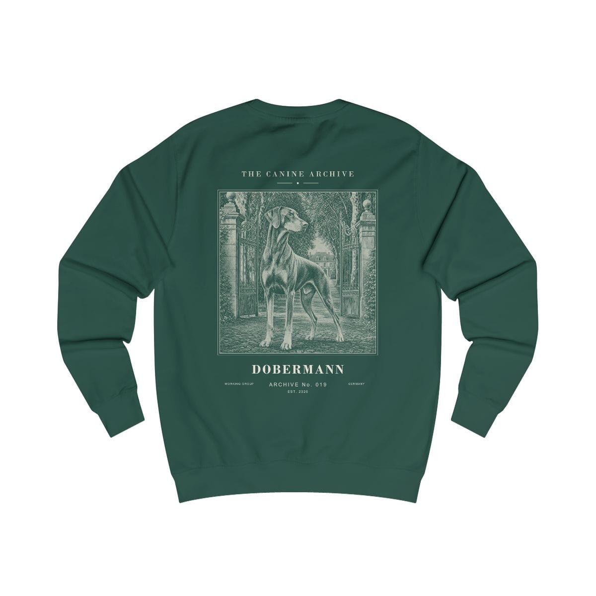 Dobermann Archive Sweatshirt in Bottle Green
