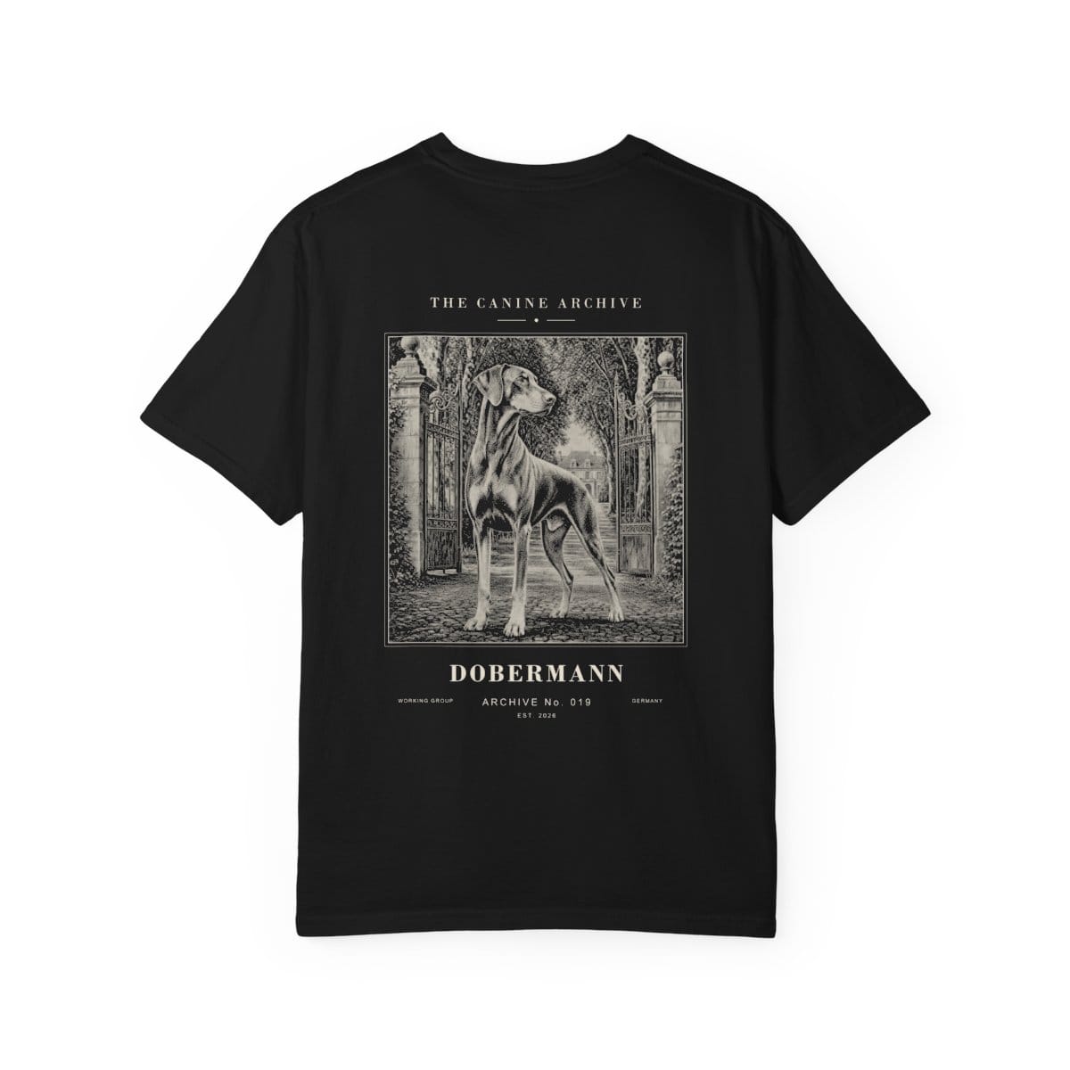 Dobermann Archive Tee in Black