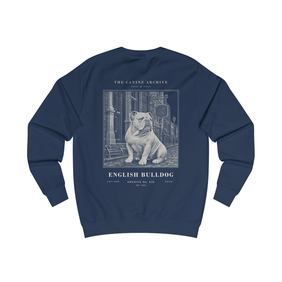 English Bulldog Archive Sweatshirt in Oxford Navy
