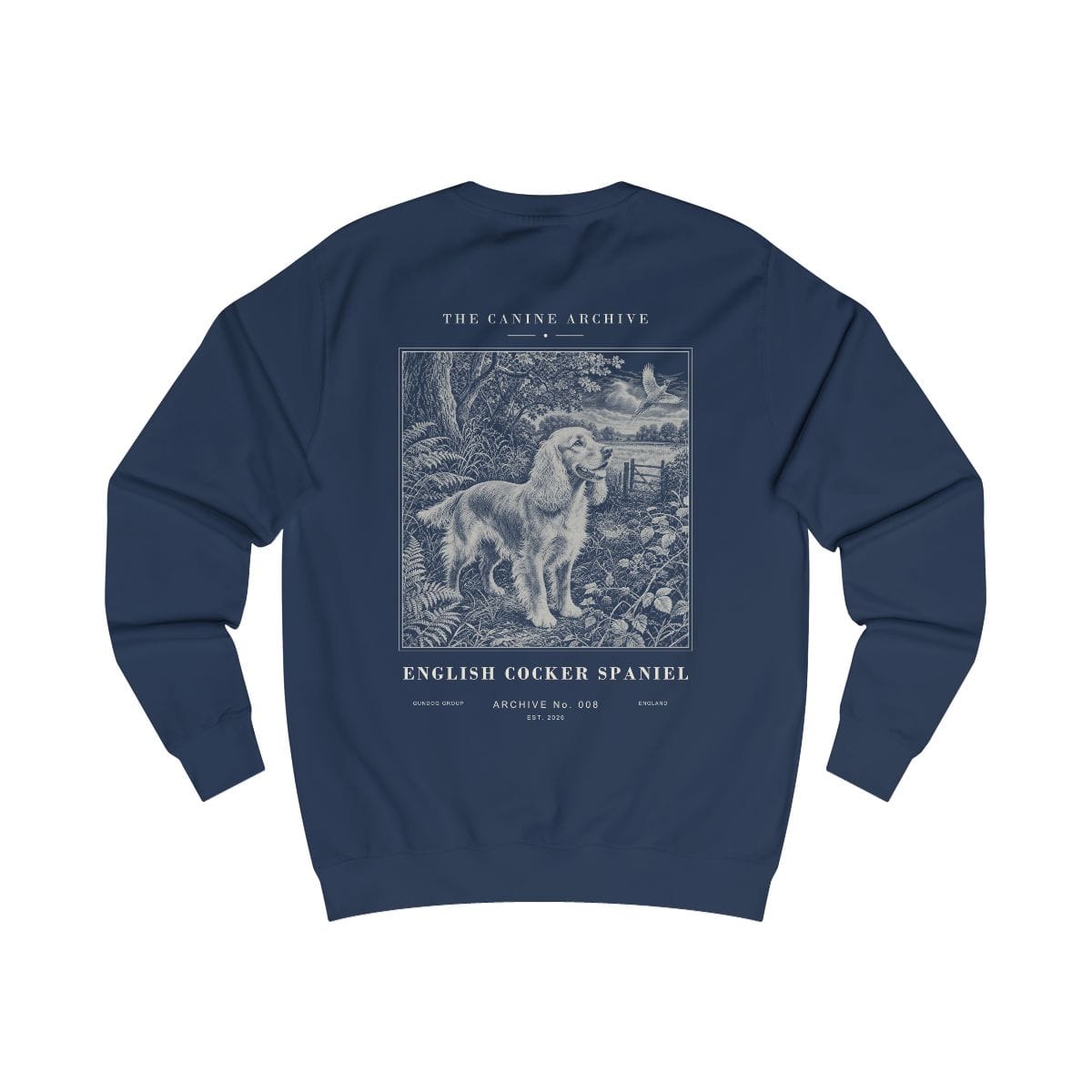 English Cocker Spaniel Archive Sweatshirt in Oxford Navy