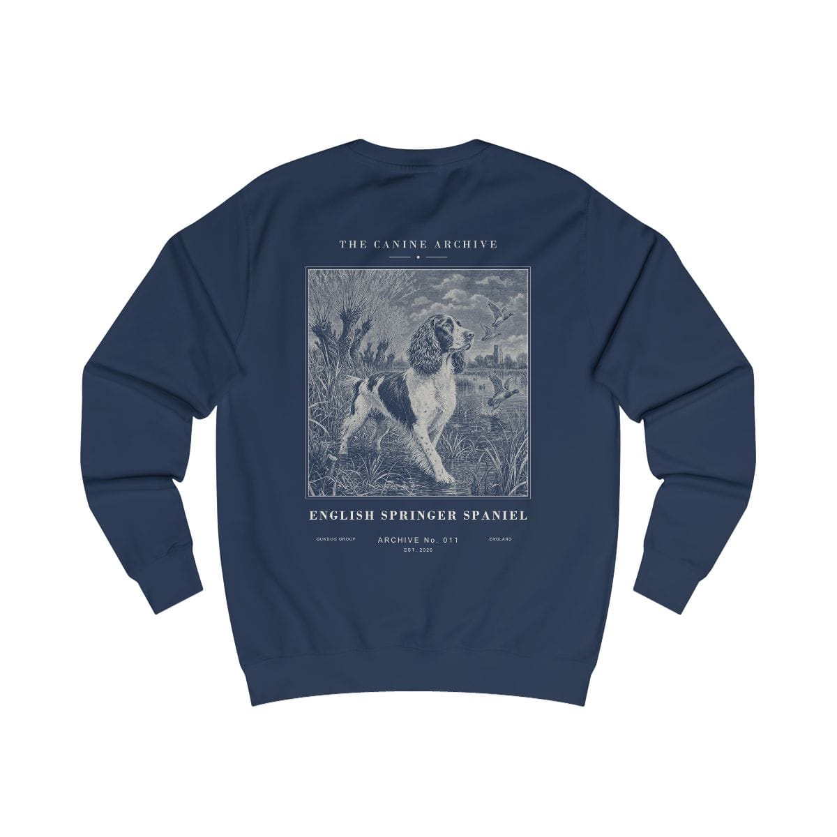 English Springer Spaniel Archive Sweatshirt in Oxford Navy