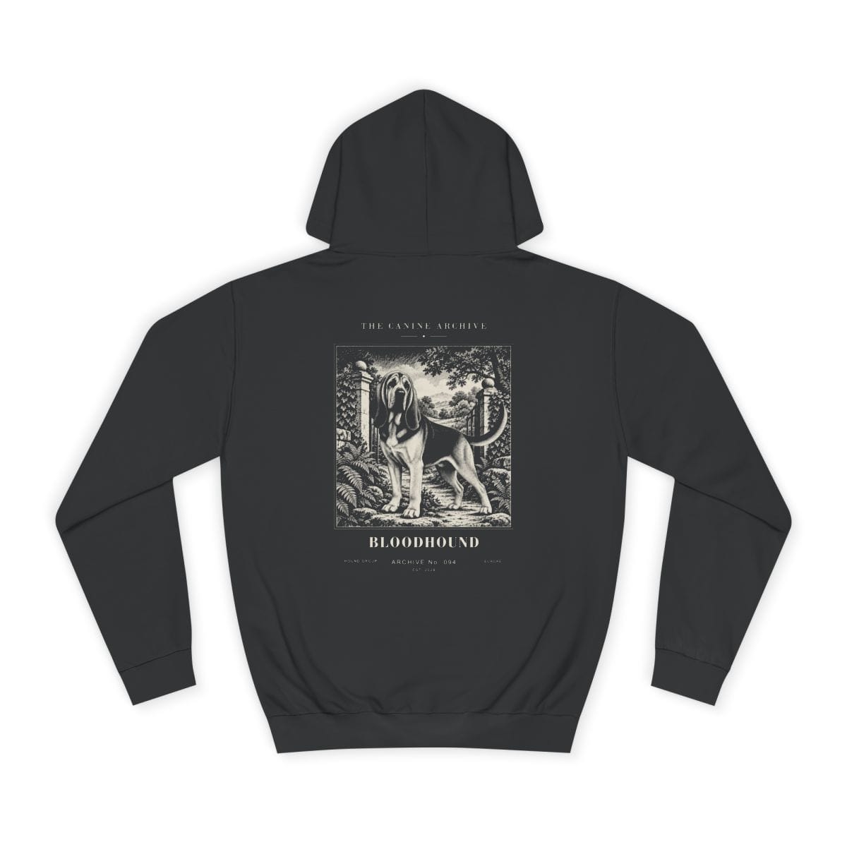 Bloodhound Hoodie in Jet Black
