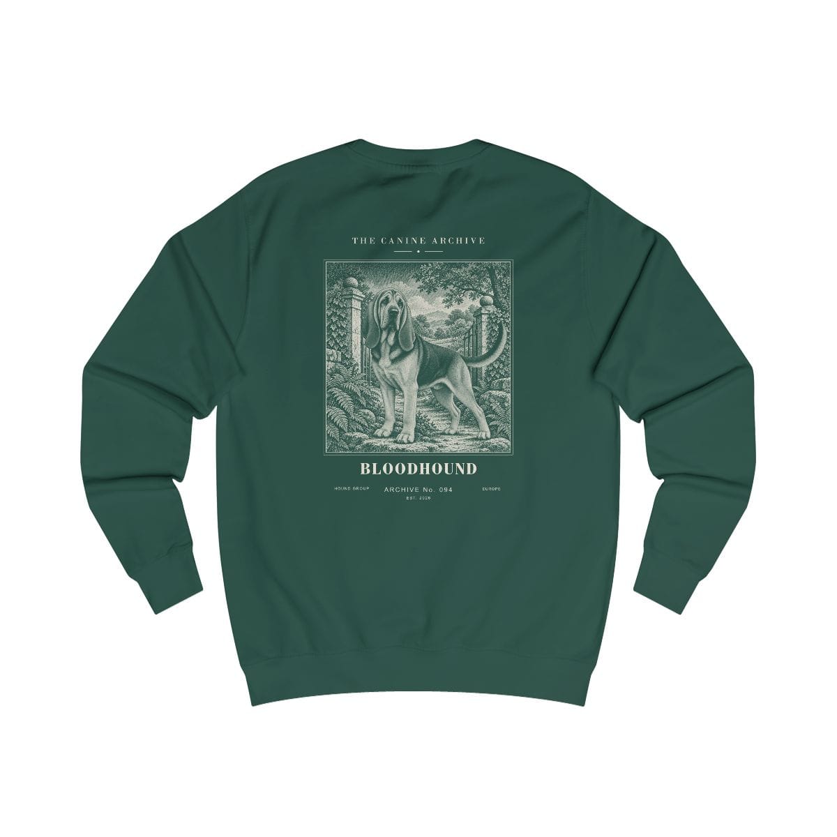 Bloodhound Sweatshirt in Bottle Green