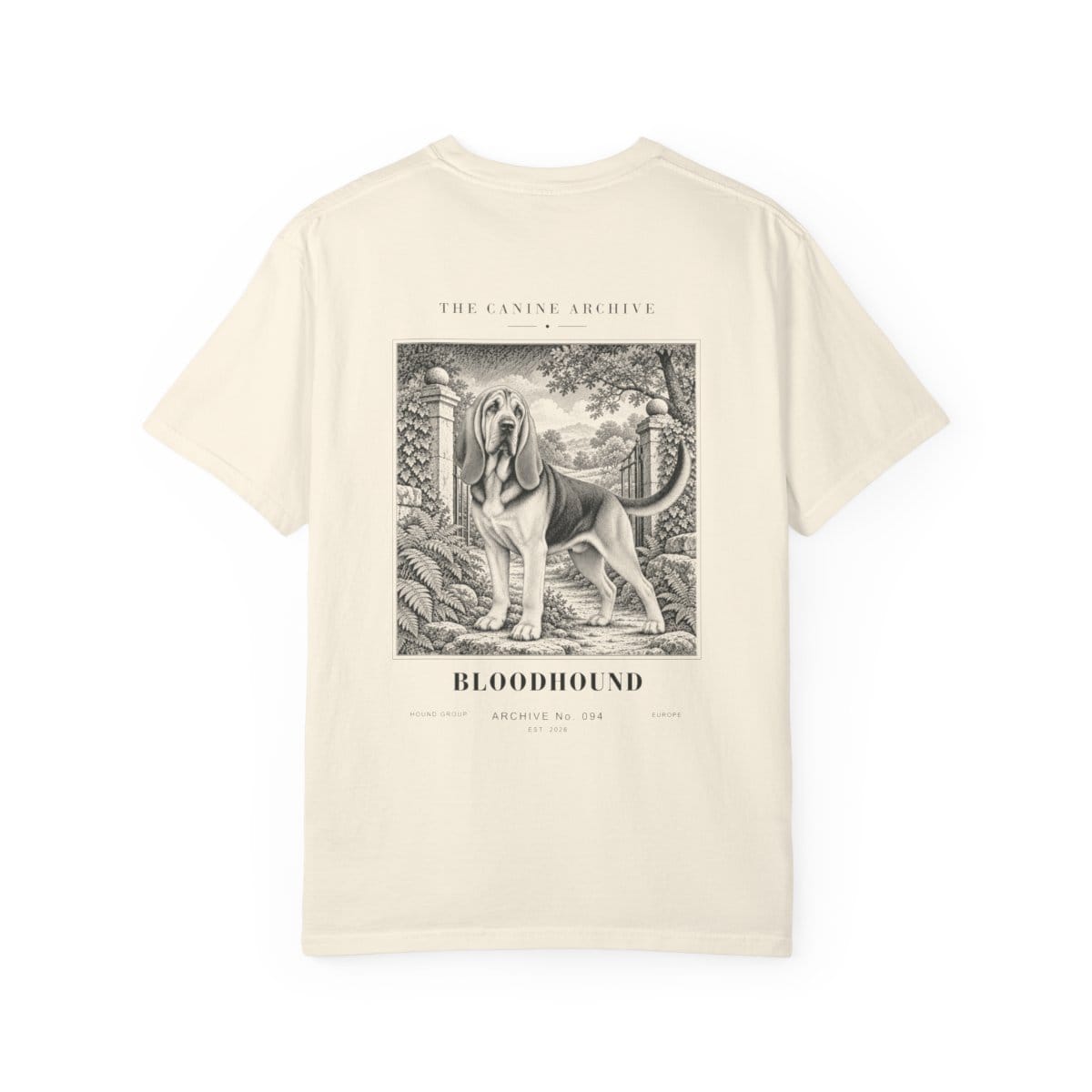 Bloodhound Tee in Ivory