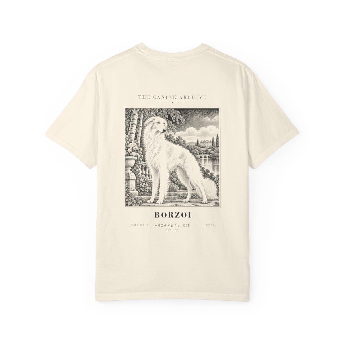 Borzoi Tee in Ivory