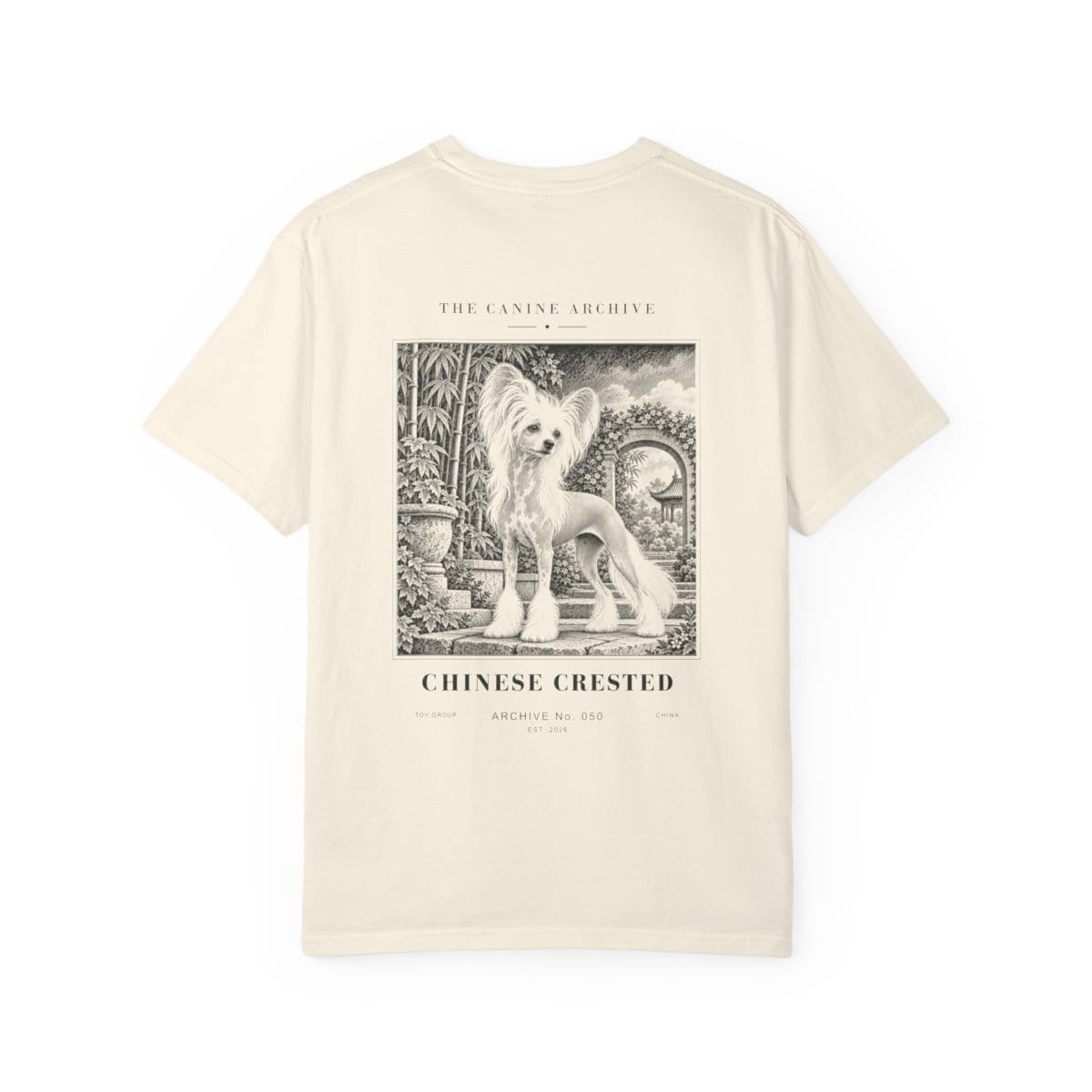 Chinese Crested Tee in Ivory