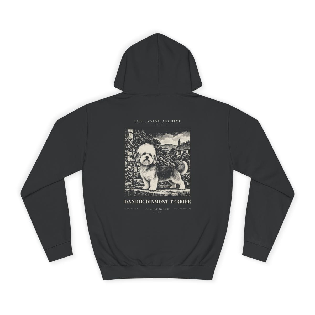 Dandie Dinmont Terrier Hoodie in Jet Black