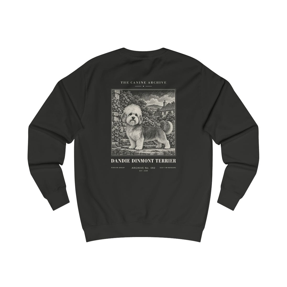 Dandie Dinmont Terrier Sweatshirt in Jet Black