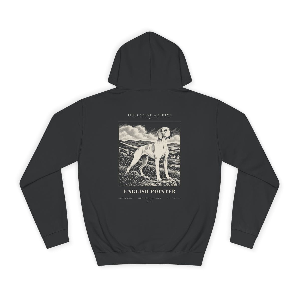 English Pointer Hoodie in Jet Black